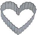 Crinkled Heart Cookie Cutter - 2.5"