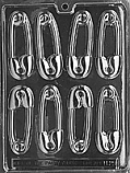 Large Safety Pins Chocolate Mold - 1 1/2"