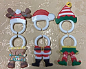 Flat Elf, Santa, & Deer Cupcake Rings 