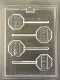 Stop Sign Chocolate Sucker Mold - Discontinued 8/16/21
