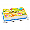 Gold Happy Birthday Layon Cake Topper
