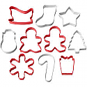 Holiday Metal Cookie Cutter Set - 10 Piece