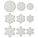 Assorted Snowflake Sugar Decorations