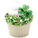St Patrick's Day Shamrock Cupcake Rings