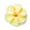 Royal Icing Drop Flowers - Small -Yellow