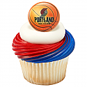 NBA Portland Trailblazers Basketball Cupcake Rings