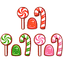 Holiday Candy Sugar Decorations 