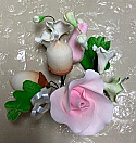 Small Spray - Pink Roses with Acorns