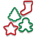 Holiday Cookie Cutter Set - 4 Piece