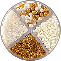 4 Cell Pearl Mix - Gold - White Mix - 3.8 oz