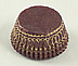 Glassine - Brown w/Gold Danish - Large Round Baking/Candy Cups