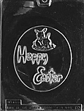 Large Oval Happy Easter Chocolate Mold - 5 3/4"