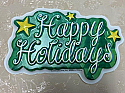 Happy Holidays Layon Cake Topper