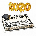 #2020 Gold Decorative Balloon Cake Topper