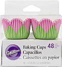 Pink Petal Mini Baking Cups